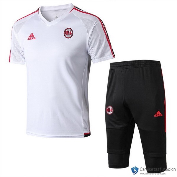 Camiseta Entrenamiento AC Milan Conjunto Completo 2017-18 Blanco